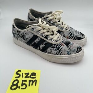 adidas Black and Cream Patterned Athletic Shoes